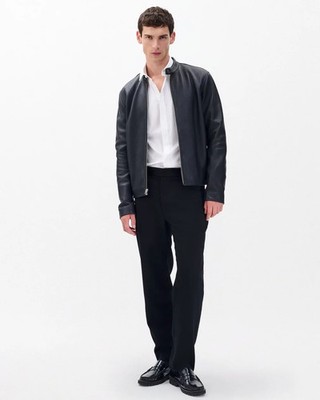 NWT $ 348 Rag & Bone Men's Patrick Poplin Tuxedo Shirt In White Size: X-Large