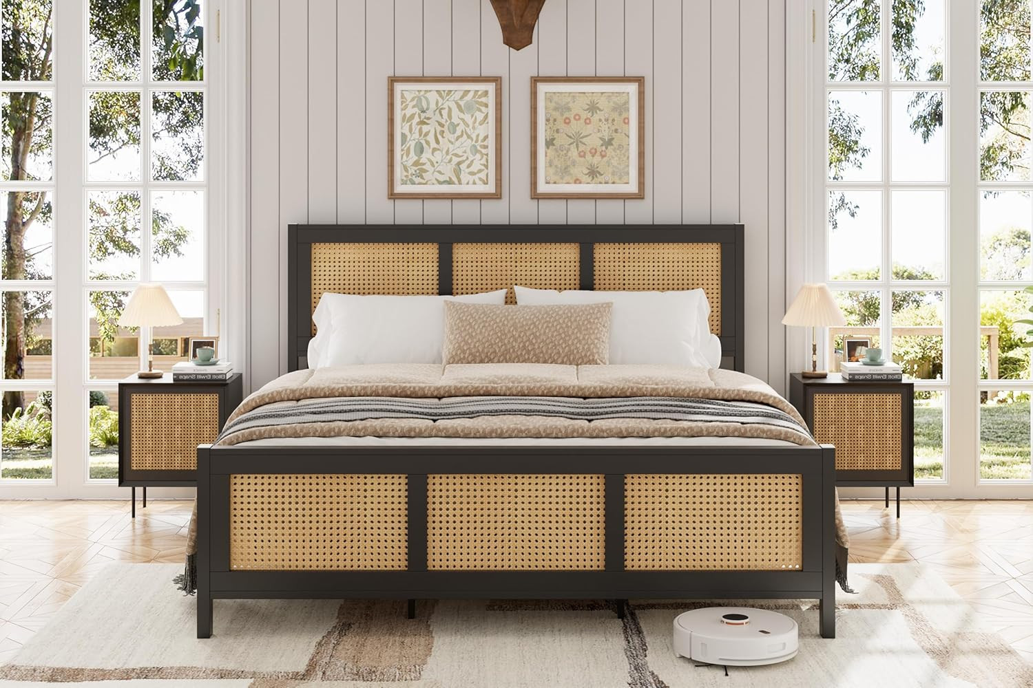 - Metal Platform With Headboard, No Box Spring Needed