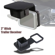 2 Rubber Hitch Receiver Cover Tow Trailer Tube Plug Cap 4-way Flat Insert New 2 Rubber Hitch Receiver Cover Tow Trailer Tube Plug Cap 4-way Flat Insert New