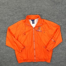 Vintage Catalina Jacket Womens Medium Orange Tiger Sport Tec Windbreaker 90s
