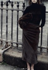 Zara Maxi Skirt Leather Fax 