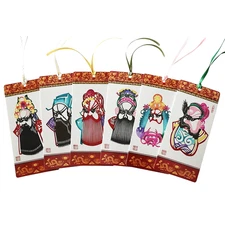 Traditional Chinese Paper-Cut Bookmark, Handcrafted Artisan Gift for Reader