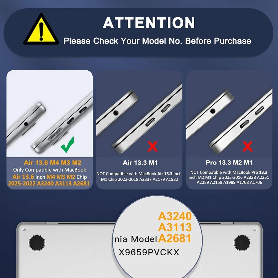 Keyboard Skin & Webcam Cover for MacBook Air 13 inch - Image 4 of 4