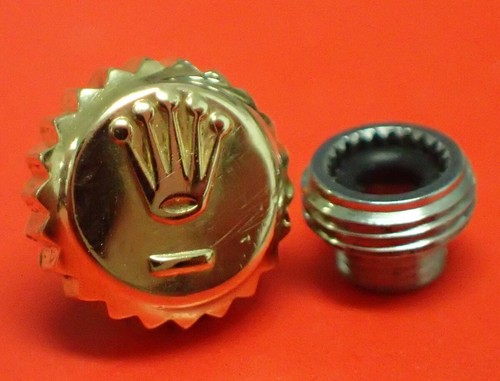ROLEX 603 8 tubo corona oro 6 mm Datejust GMT 16203 16233 16263 16713 9N - Foto 6 di 10