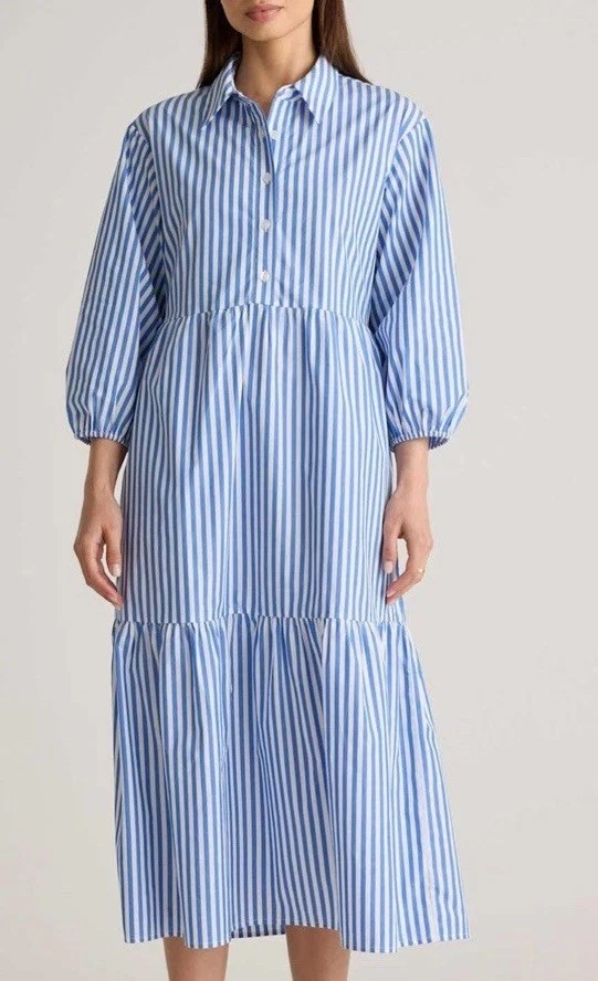 3/4 Sleeve Casual Striped Dresses for Women for sale | eBay