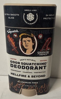 Dr. Squatch Deodorant Stranger Things Limited Ed.  2.65oz Hellfire & Beyond