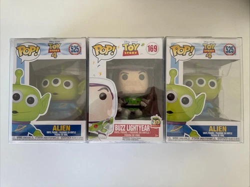 Funko Pop! Disney Toy Story Buzz Lightyear 169 & Alien 525 X2