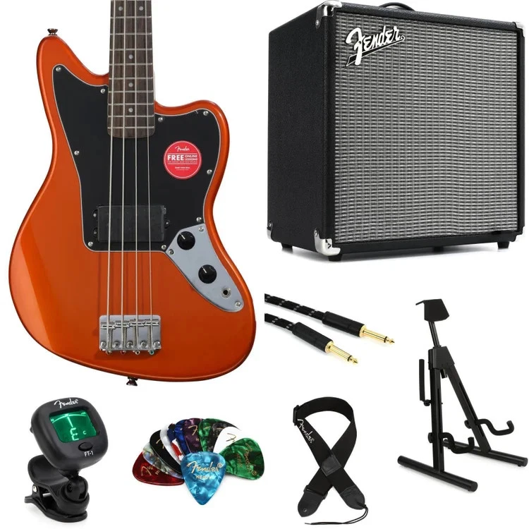 Fender Squier Jaguar Bass Guitars for sale - eBay