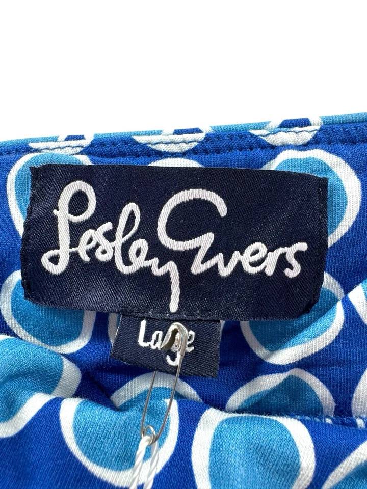 Falda Lesley Evers Freya para mujer talla L azul puntos bolsillos algodón nueva con etiquetas Foto 3 de 4