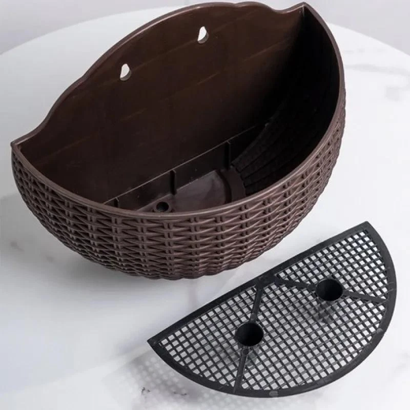 Wall-mounted Flower Pots Multi Colors Hanging Plastic Planters for Garden & Ba - Image 3 of 4