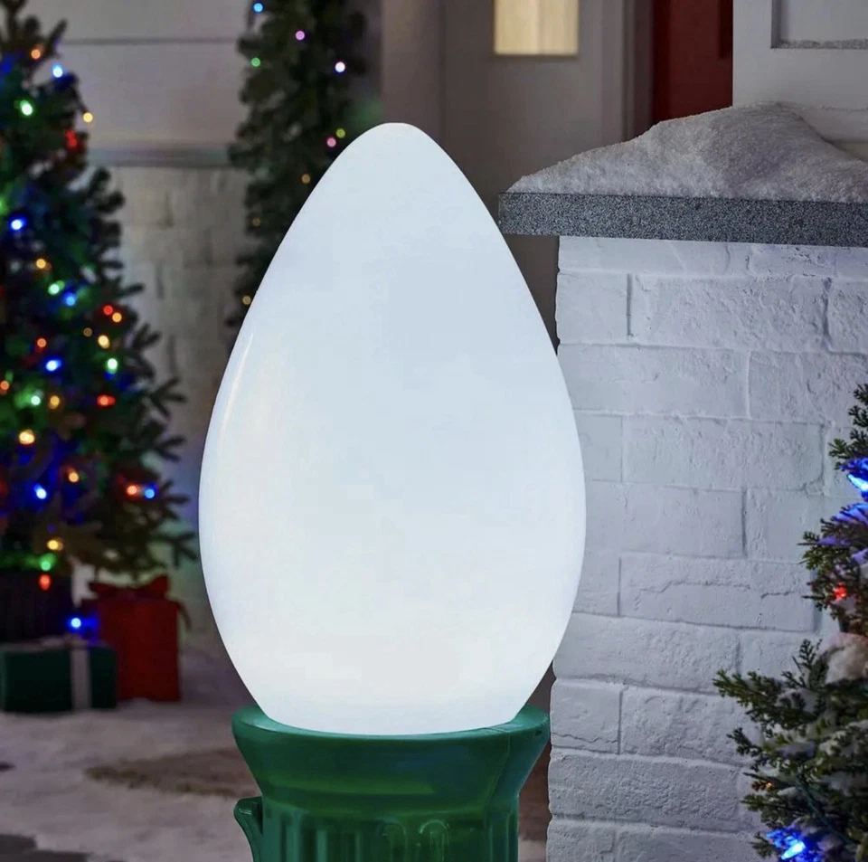 3 ft Battery Operated LED Jumbo Bulb Holiday Yard Decor Prop *Multiple Colors* - Image 4 of 4