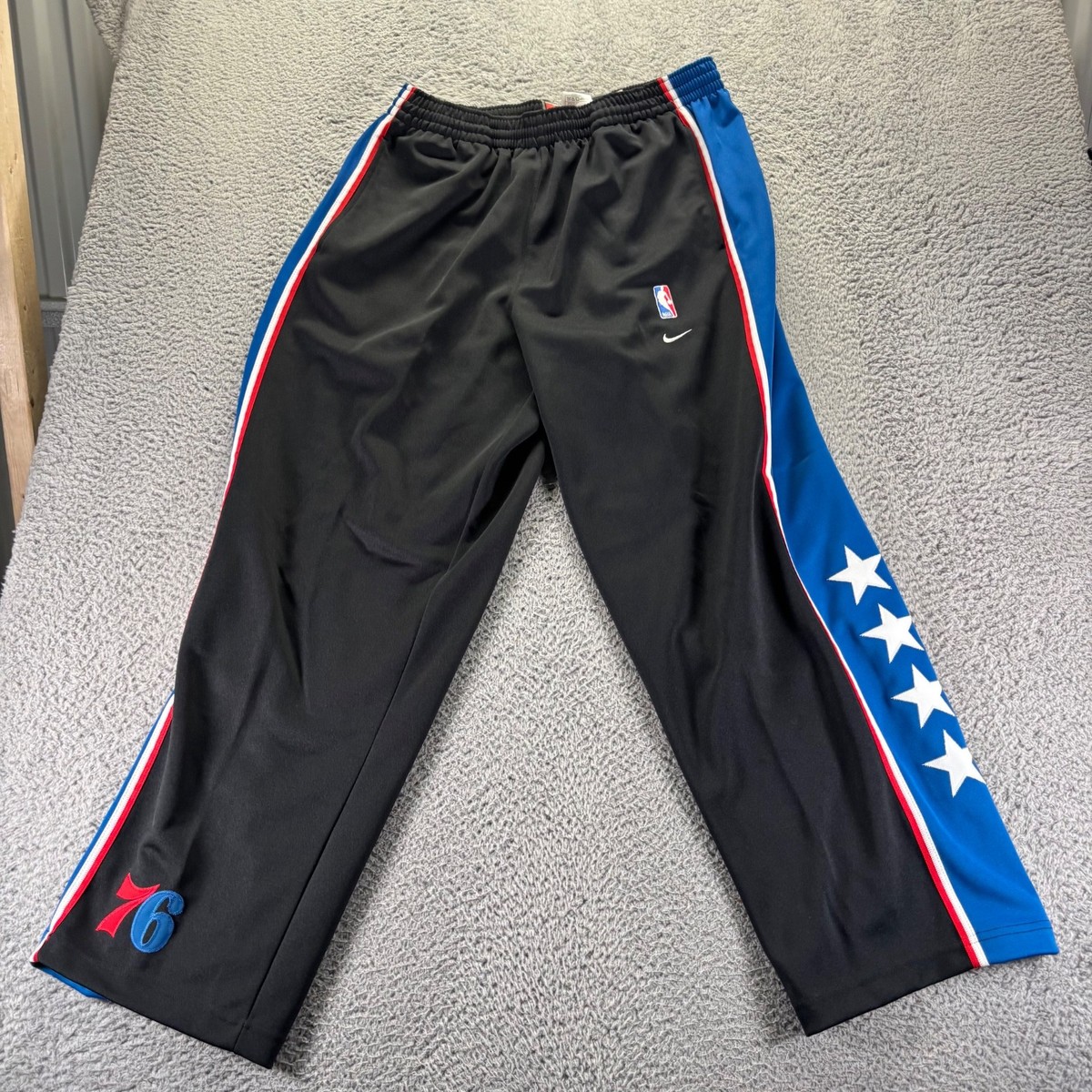 Vintage Nike NBA Philadelphia Sixers Track Pants Mens XL