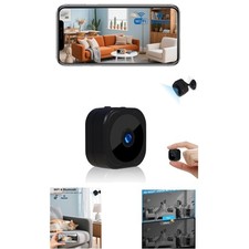 Wireless 1080P Indoor Security Camera - Dual WiFi  Bluetooth for Easy Setup