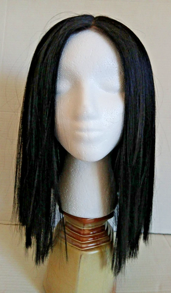 Peluca delantera de encaje Bobbi Boss / marrón negra recta Foto 2 de 4