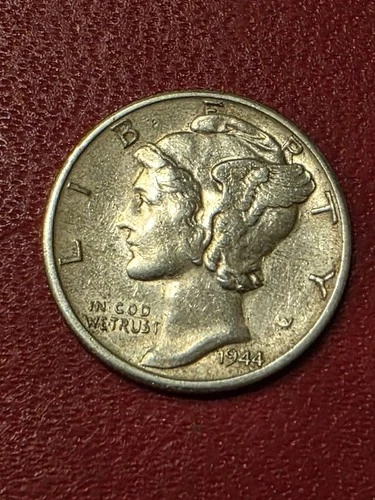 About Uncirculated 1944-S SILVER Mercury Dime / San Francisco Mintmark  SILVER