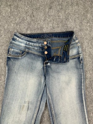 Rue 21 Jeans Womens Size 7/8S High Waist Skinny Freedom Flex Faux Front Pockets