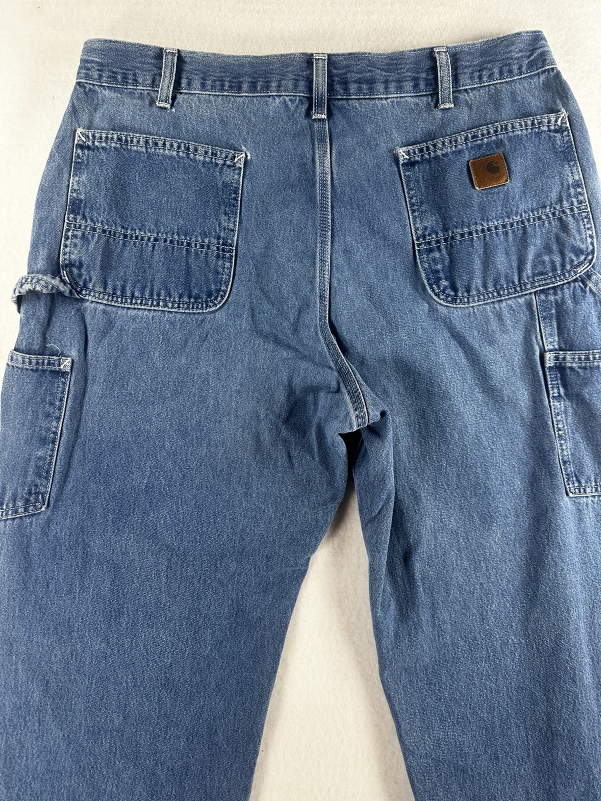 Vintage Carhartt B13 DST Loose Fit Denim Carpenter Je… - Gem