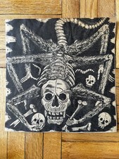 Calavera Huertista José Guadalupe Posada Calavera Mexicana Estampado en Madera 9x9