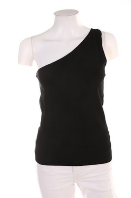 AMISU Top Party One Shoulder L schwarz