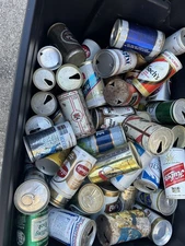 Lot of  Cans Vintage Beer Cans Pull Tab Top, Flat Top Mixed