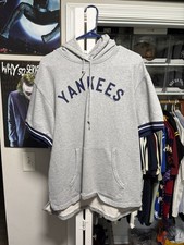 New York Yankees baseball team short sleeve hoody by Mitchell  Ness