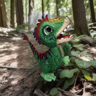 Hasbro Fur Real Friends Animated Dinosaur Works But Needs Batteries Prehistoric