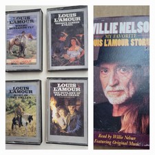 Lot of 5 Louis L'Amour Audio Cassette Books UNTESTED