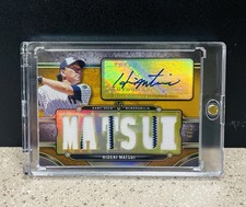 🔥#’D /9🔥2024 Topps Triple Threads Gold HIDEKI MATSUI Game-Used Patch Auto NYY