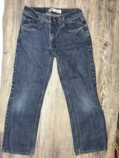 Levi's 505 Straight Jeans Youth Size 16 Regular Blue W28 L28 Excellent
