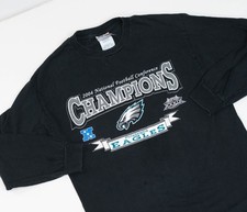 Vintage Philadelphia Eagles Football Shirt Sz L Superbowl Y2K Sportswear NFL