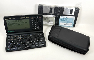 Sharp Wizard OZ-650 1MB Electronic Organizer PDA, Software & Case - Tested