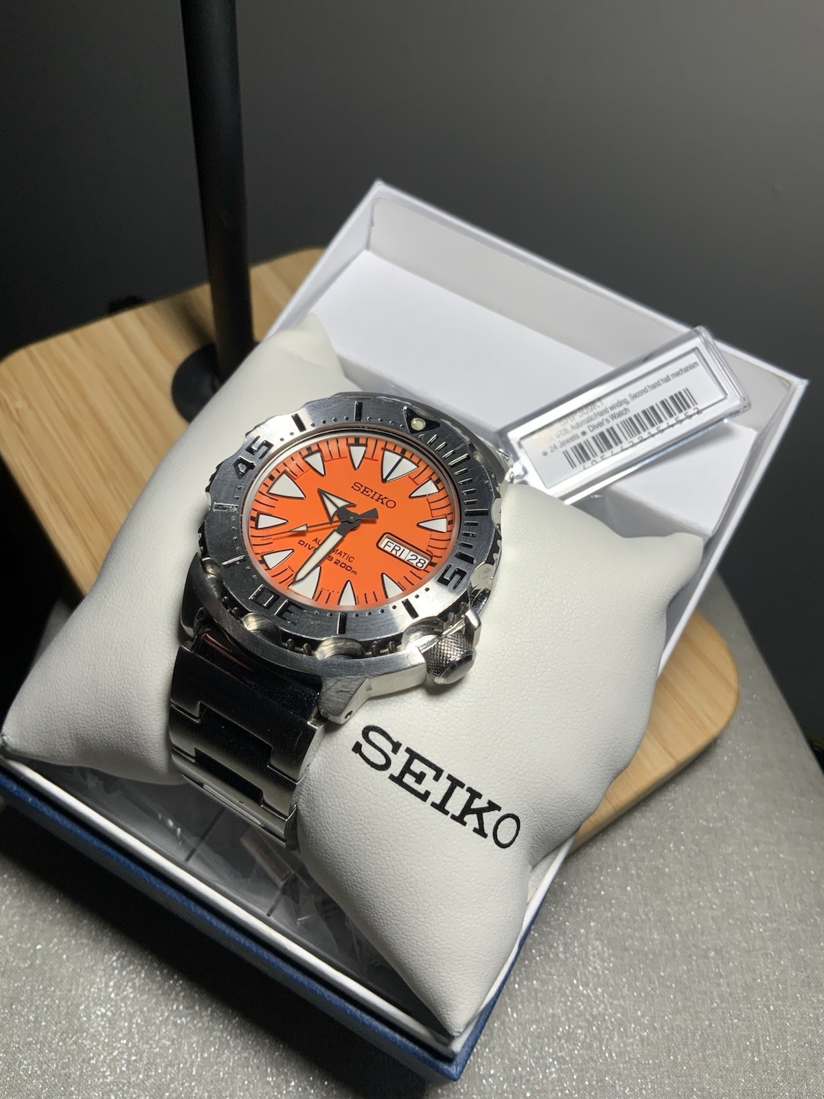Seiko Orange Monster 2nd Gen SRP309 with Original Bracelet and Box