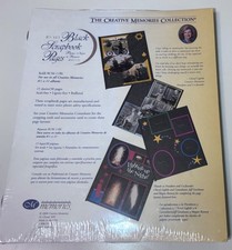 Creative Memories 8 1/2 X 11 Scrapbook Refill Pages 15 Sheets BLACK NEW