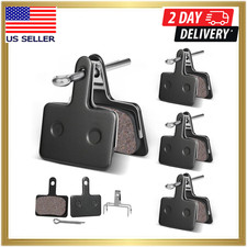 4 Pairs MTB Disc Brake Pads Resin  Semi-Metallic Quiet W/ Install Kit E-Bike