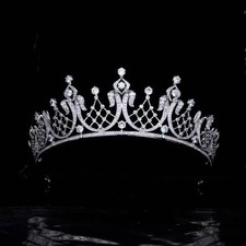Wedding Bridal CZ Crystal Tiara