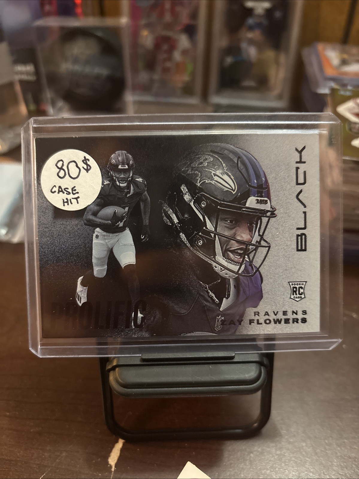 2023 Panini Black - Prolific Zay Flowers Ravens Rookie Case Hit