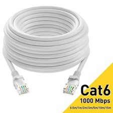 Cat6 Ethernet Cable RJ45 UTP 1000Mbps LAN Network Lead for Router Computer 0.5-5