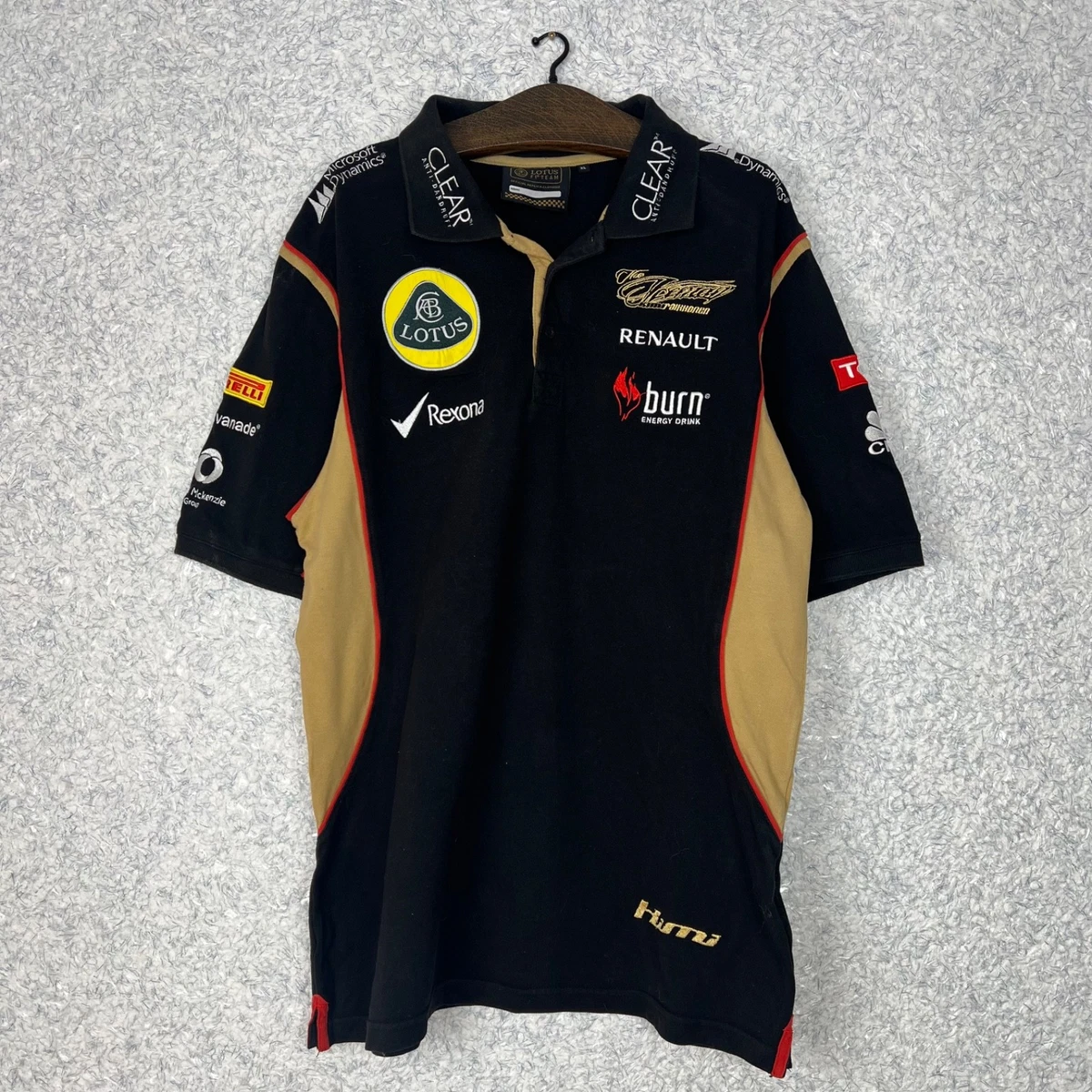 Renault T-Shirt Le Coq Sportif F1 Racing Team Officiel Formule 1 - Jaune - XXL