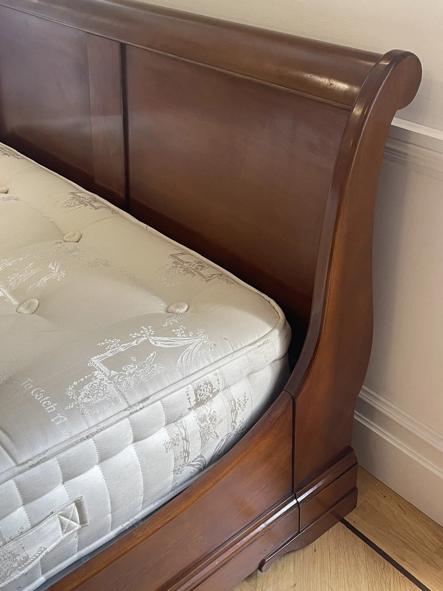 AND SO TO BED Double 4 6 Sleigh Bed Free Pocket Sprung Mattress 5495 Rrp