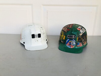VINTAGE MSA COMFO CAP MINERS HAT HELMET Lot of 2