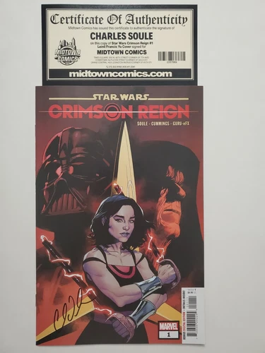 Star Wars Crimson Reign #1 Signed by Charles Soule, Yu Variant Marvel Comics