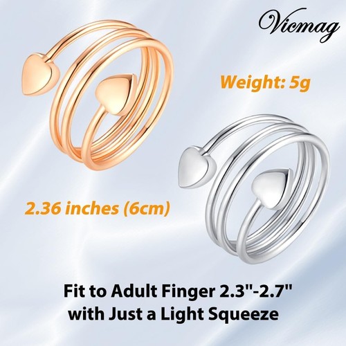 Stylish Solid Copper Magnetic Rings – Adjustable and Lightweight Jewelry Gift - Picture 5 of 11