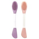 2 Pack Silicone Face Mask Brush Hairless Silicone Cosmetic Scrapers Beauty Tool
