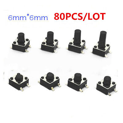 6 x 6 x 5mm Orange touch switch 4 Pin Mini button 6X6X5 panel key switch