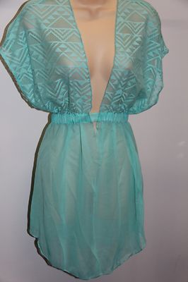 NWT Miken Swim Swimsuit Cover Up Tunic Size S Mint | eBay