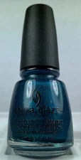 china glaze nail polish * techno teal 966 discontinued lacquer from tronica coll