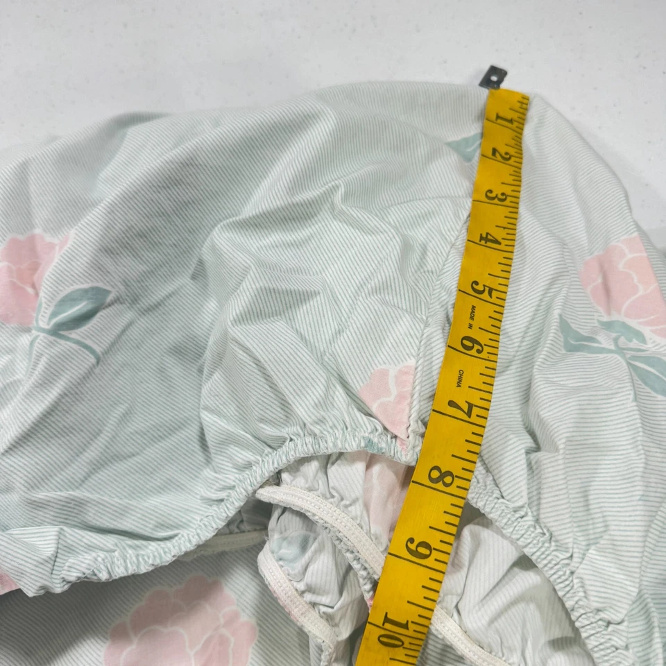 Sábana bajera completa vintage Sears rosas rosa mezcla floral y2k años 90 80 ee. uu. Foto 4 de 4