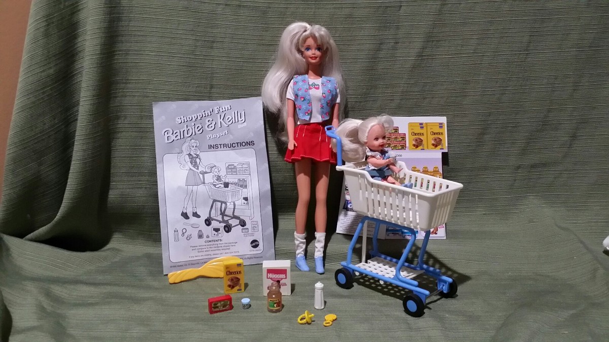 Barbie *Shoppin' Fun Barbie & Kelly Playset 1995 #15766 Mint