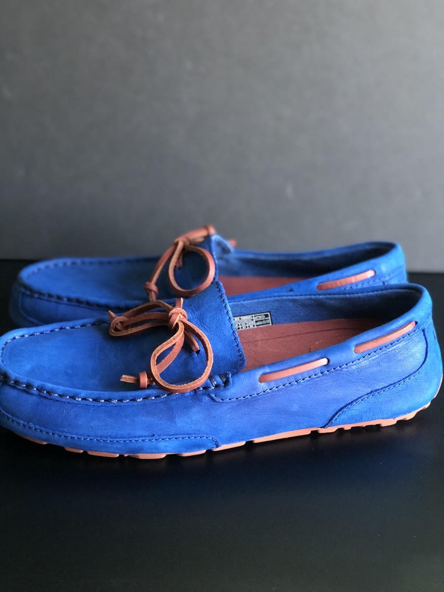 UGG 1009521 ブルーモカシン CHESTER CAPRA 28cm UGG Australia Mens 1009521 Blue Leather Chester Capra Loafer