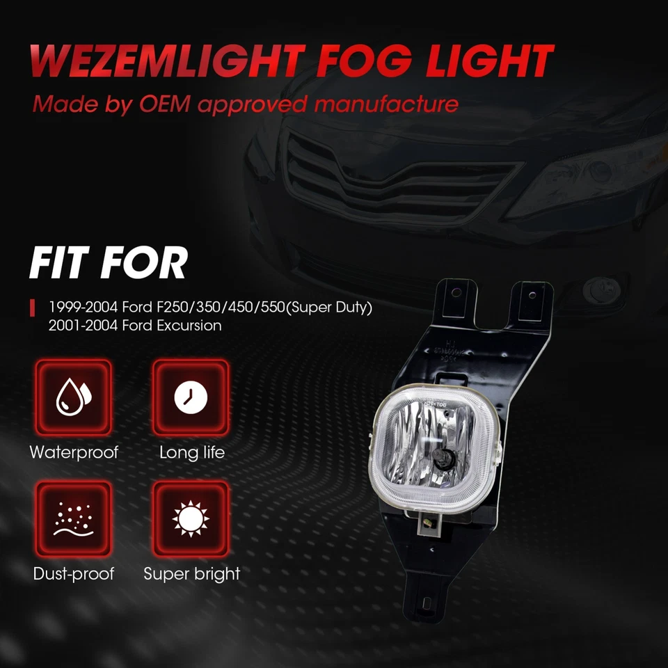 Luz antiniebla apta para Ford F250/350/450/550 Super Duty 1999-2004 Excursion Foto 4 de 4